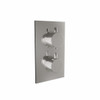 Twin Round Handle, 2 Outlet Concealed Valve with Diverter Twin Round Handle, 2 Outlet Concealed Valve with Diverter