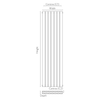 Bravo Double Designer Radiator – 1600 X 408