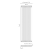 3 Column Vertical Designer Radiator – 1800 X 515