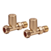 Towel Rail Valves Straight (Pair)