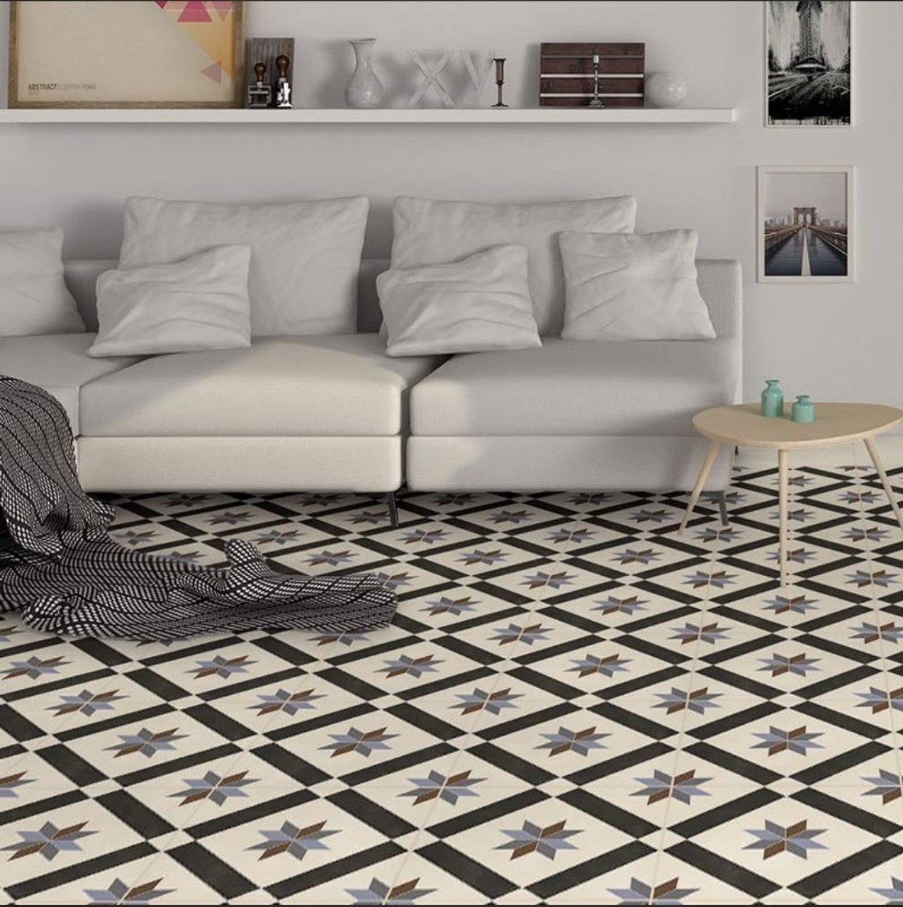 Victorian Geo Porcelain Tile 300 x 300mm | Tiles Deluxe