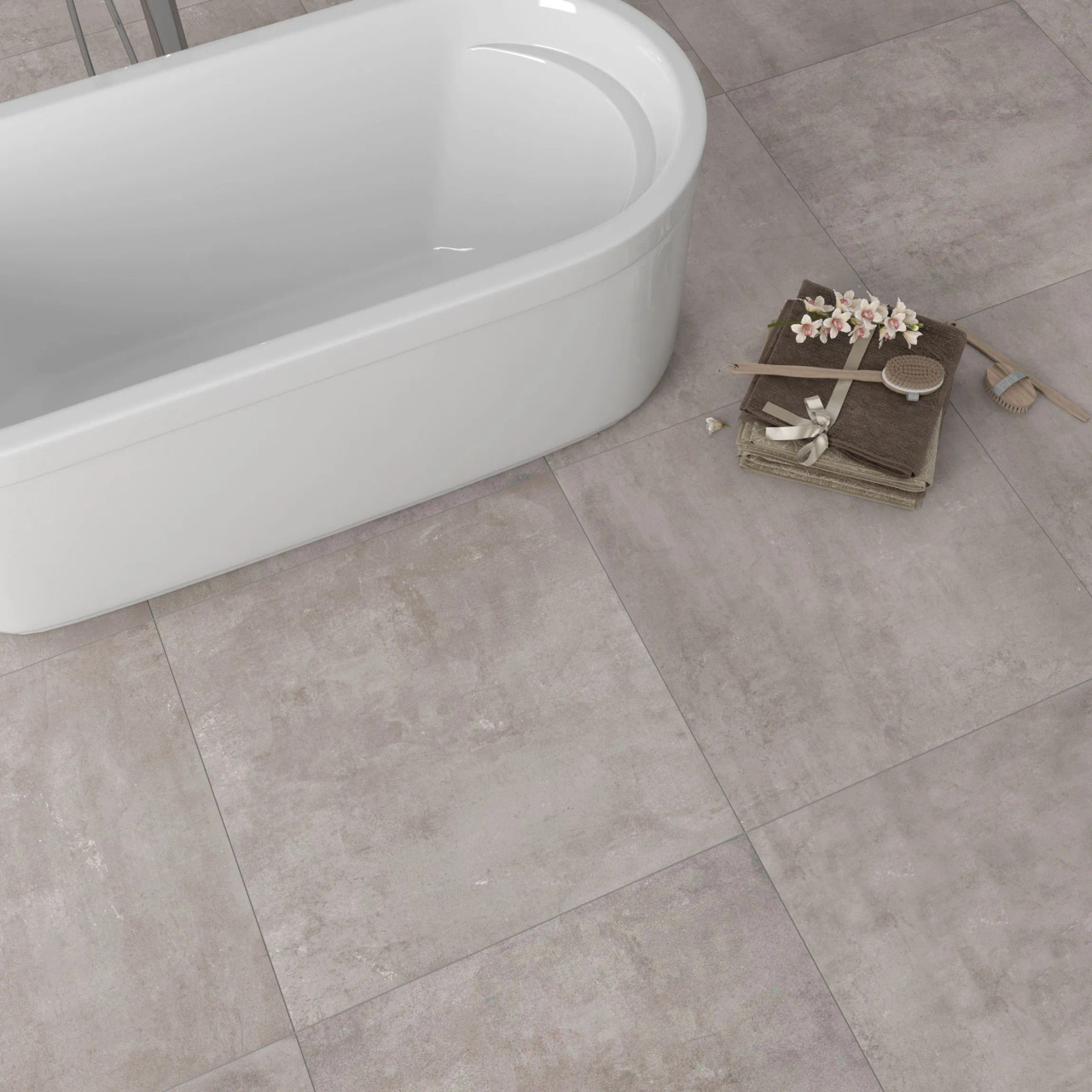 Urban Grey Cement Effect Matt Porcelain Wall and Floor Tile