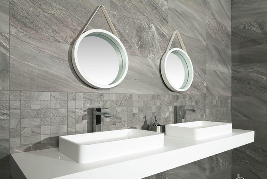 Perfect for bathrooms, these stone-effect porcelain tiles will give you that premium refreshing look your home deserves.
