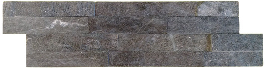 Black sparkly quartzite split face feature wall tile