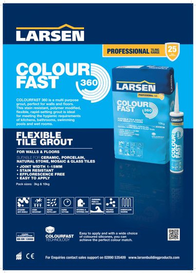 Colour Fast 360 Flexible Wall & Floor Grout Beige 3kg
