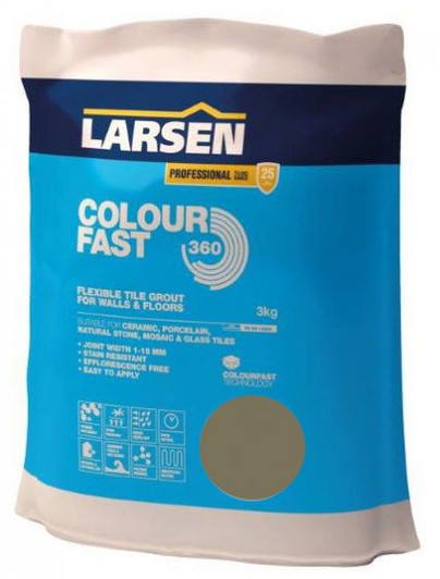 Colour Fast 360 Flexible Wall & Floor Grout Taupe 3kg