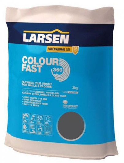 Colour Fast 360 Flexible Wall & Floor Grout Anthracite 3kg