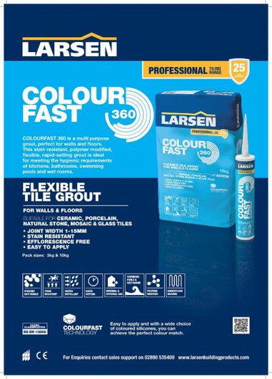 Colour Fast 360 Flexible Wall & Floor Grout Limestone 10kg