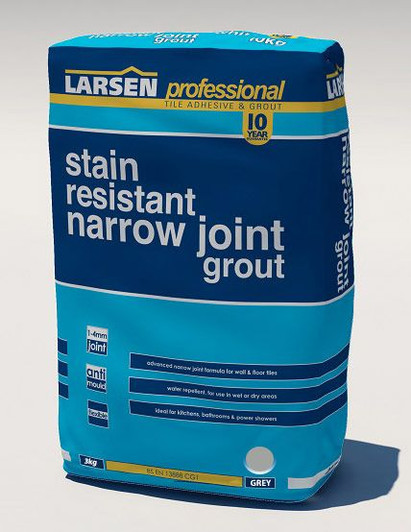 Stain Resistant Narrow Joint Grout Grey 3kg