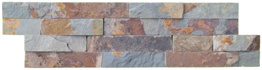 Split face multi colour natural slate tile Split face multi colour natural slate tile