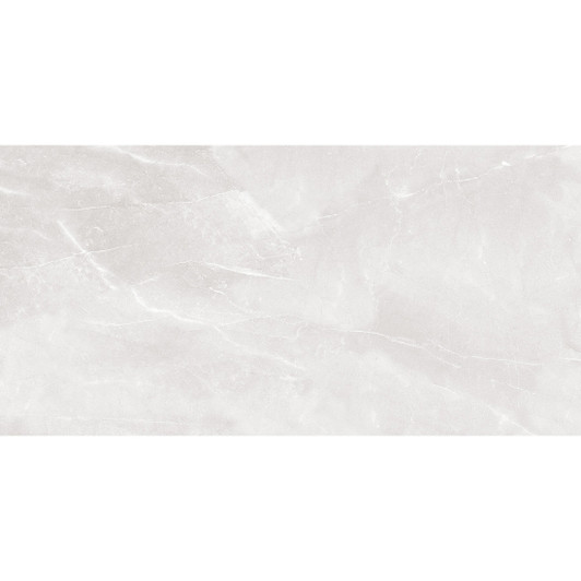 Roma light grey marble effect polished porcelain floor and wall tile 1200x600mm