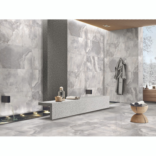 Giugia Grey Polished Porcelain Tile 120x60cm