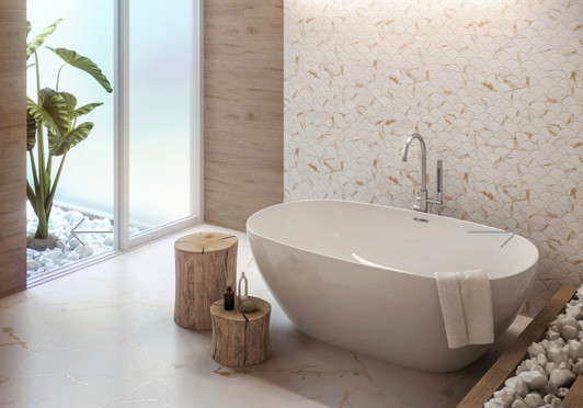 Gold marble effect polished porcelain floor tile 1000x1000mm rectified Spanish quality