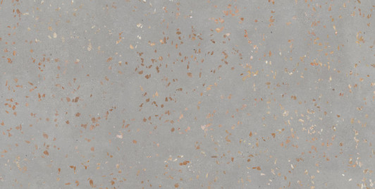 Chappo silver grey matt finished and rectified porcelain terrazzo effect tile in a large 60x120cm size.