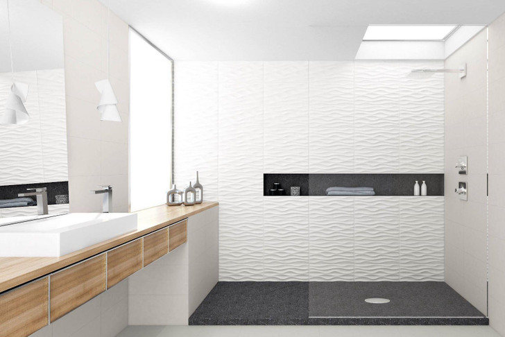 Nova blanco premium ceramic hotel quality wall tiles.