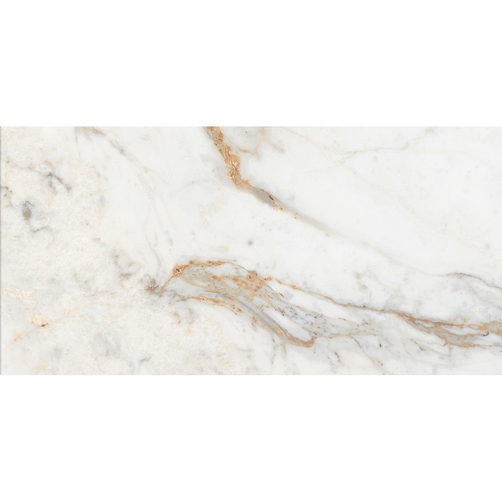 30x60cm Nesta Carrara Marble White porcelain Polished floor and wall tile for bathroom, hallway, kitchen floor and lounge area