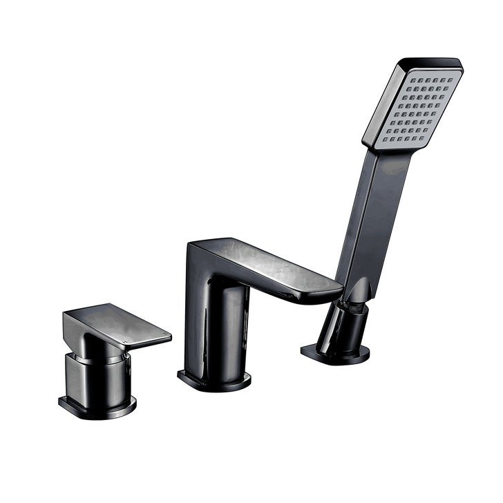 Muro Black 3 Hole Bath Mixer