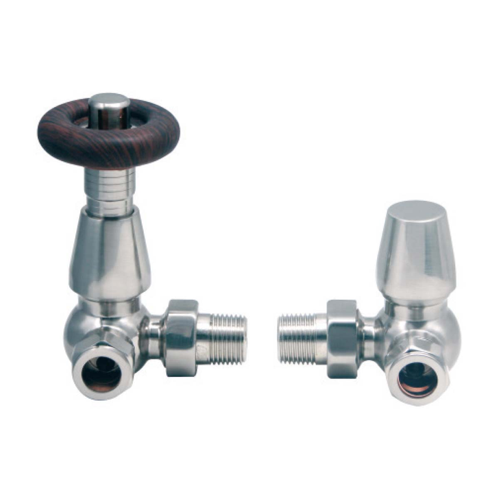 Designer Corner Valves Nickel (Pair)