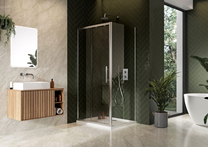 S8 Sliding Shower Door 1100