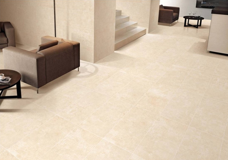 Royal Cream polished porcelain floor and wall tile recitified 600x600mm