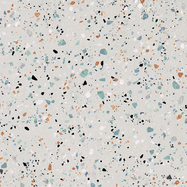 Terrazzo Gobi White colour rectified porcelain tile 60x120cm