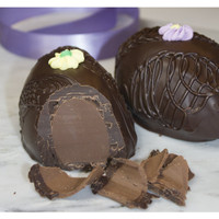 French Mint Meltaway Egg, Dark Chocolate