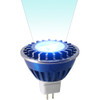 12V 5w Blue LED MR16 Light Bulb - 30° Wide Spot - LEDB16-12V-5-BLUE-30
