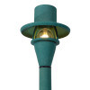 Brass Tilt-top Area Light PAC100 Under Hood (shown in verde)