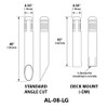 120V Bollard Area Light AL-08-LG Dimensions