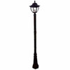 Pagoda Solar Lamp Post GS-104S in black