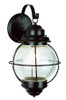 1 Light Outdoor Onion Wall 69904BK Black