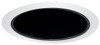120v 6" Airtight Cone Reflector Recwssed Lighting Trim Black