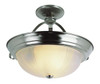 3 Light Brushed Nickel Ceiling Mount 13215BN