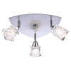 120V 3 Light Designer Satin Nickel Ceiling Light - Avatar