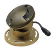 12V 6w Cast Brass Compact In-Ground Spotlight w/ Bi-Directional Cover Integrated LED Light Adjustable & Mini Sized Heavy Duty