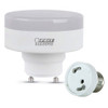 11w GU24 Base Warm White Squat Light Engine with Medium Base Socket Adapter