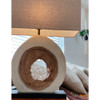 Weathered Wood Slice Table Lamp In Scene 3