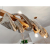 White Water Natural Driftwood Rustic Chandelier In Scene 2