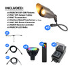 12V LED RGBW Adjustable Brass Spotlight NSC x6 Light Kit Included