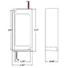 24V DC 60W Class 2 Indoor Dimmable Transformer Dimensions