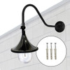 Plaza Solar RLM Light with Adjustable Gooseneck Arm Installed