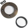 LED Brass In Ground N.S.C. Well Light 3 Kit w/ Glare Shield Brass Cover System, LED Bulbs Included - OIGLK-0002-3