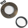LED Brass In Ground N.S.C. Well Light 6 Kit w/ Glare Shield Brass Cover System, LED Bulbs Included - OIGLk-0002-6
