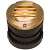  LED Brass In Ground N.S.C. Well Light 6 Kit w/ Curved Grill Brass Cover System, LED Bulbs Included - OIGLK-5I-GRL-6
