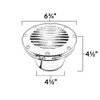 Cast In Ground N.S.C. Well Light 3 Kit w/ Curved Grill Cover System, Bulbs Included - OIGLK-4B-GRL-3