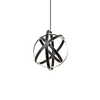 120V LED Black/Silver Orbit Chandelier Main