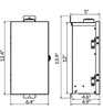 Outdoor Rated 300w Stainless Steel Multi-Tap Transformer Dimensions