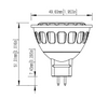 BMR16-RGBCW-5-WF Dimensions