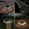 Front View of Angled Muskoka  Black Aluminum Solar Light locational example shot