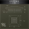 Picture of Oxford 6x6 Post light dimensions.